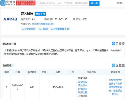 愛芯科技獲數(shù)億元A輪融資，啟明創(chuàng)投與聯(lián)想之星領(lǐng)投，加速AI視覺芯片賽道布局